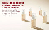 SEOUL 1988 Retinal Liposome 2% + Black Ginseng Serum
